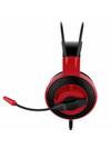 Słuchawki przewodowe nauszne Jack 3,5 mm gamingowe MSI DS501 czerwone