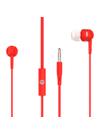 Słuchawki przewodowe douszne Jack 3,5 mm Motorola Pace 105 czerwone
