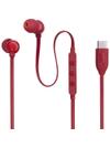 Słuchawki przewodowe douszne USB C JBL Tune 310C czerwone
