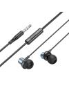Słuchawki przewodowe douszne Jack 3,5 mm Hoco M110 szare