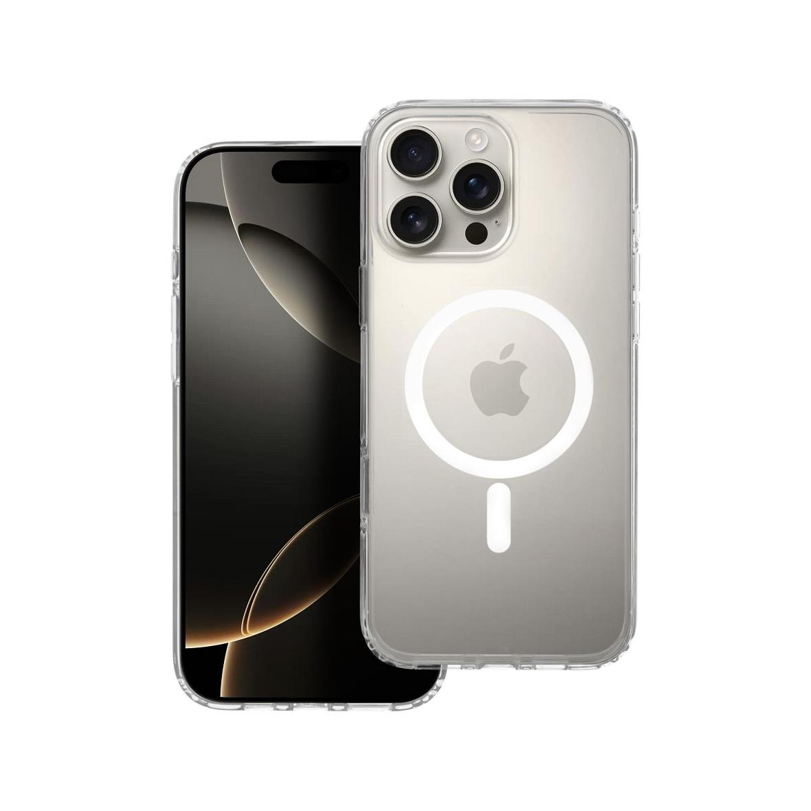 Futerał do iPhone 16 PRO MAX Clear Mag Cover Elite (STR / NIEŻÓŁKNĄCY / CAMERA CONTROL BUTTON) zgodny z MagSafe transparentny