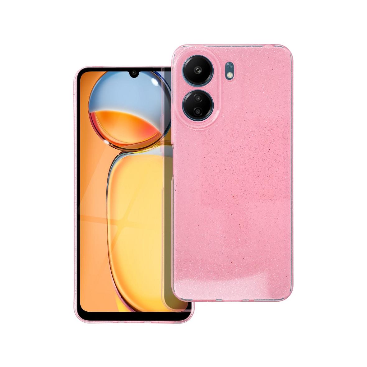 Futerał do Xiaomi Redmi 13C / Poco C65 Clear Case 2 mm Blink różowy