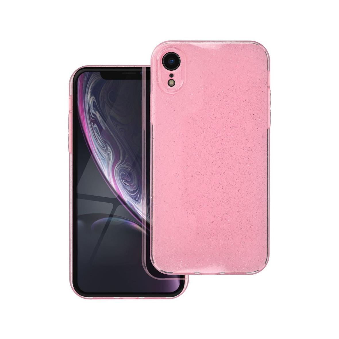 Futerał do iPhone XR Clear Case 2 mm Blink różowy