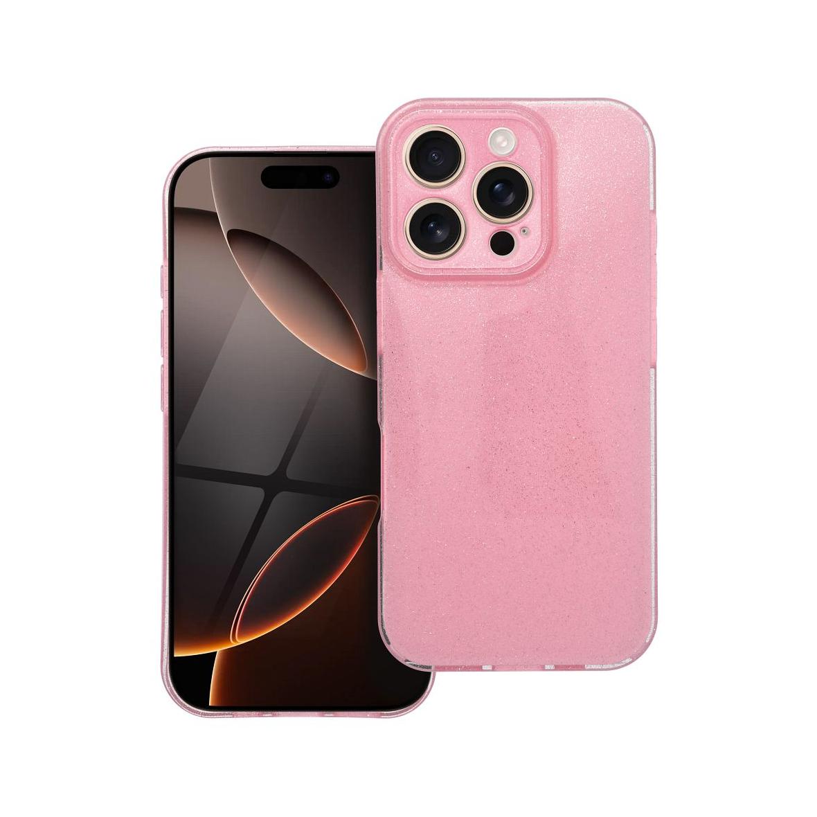 Futerał do iPhone 16 PRO Clear Case 2 mm Blink różowy