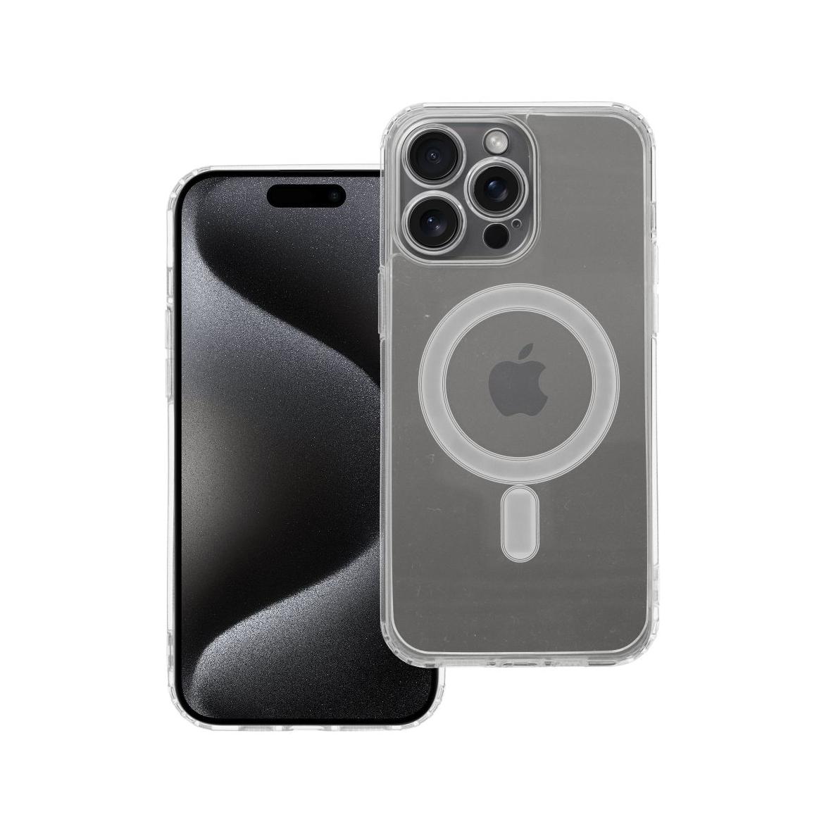 Futerał do iPhone 15 PRO MAX Clear Mag Cover (STR / CAMERA PROTECTION) zgodny z MagSafe  transparentny