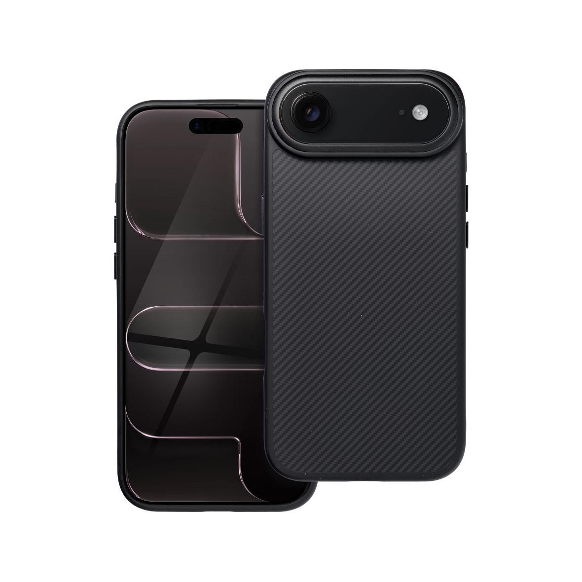 Etui na iPhone 17 AIR Carbon Elite Mag Cover zgodny z MagSafe czarny