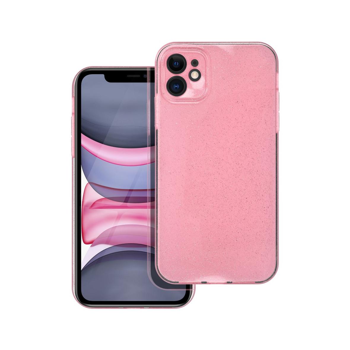 Futerał do iPhone 11 Clear Case 2 mm Blink różowy