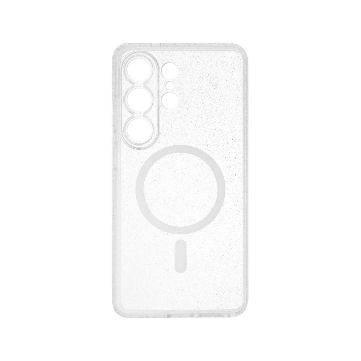 Futerał do Samsung S26 ULTRA Clear Mag Cover (STR / CAMERA PROTECTION) zgodny z MagSafe transparentny glitter
