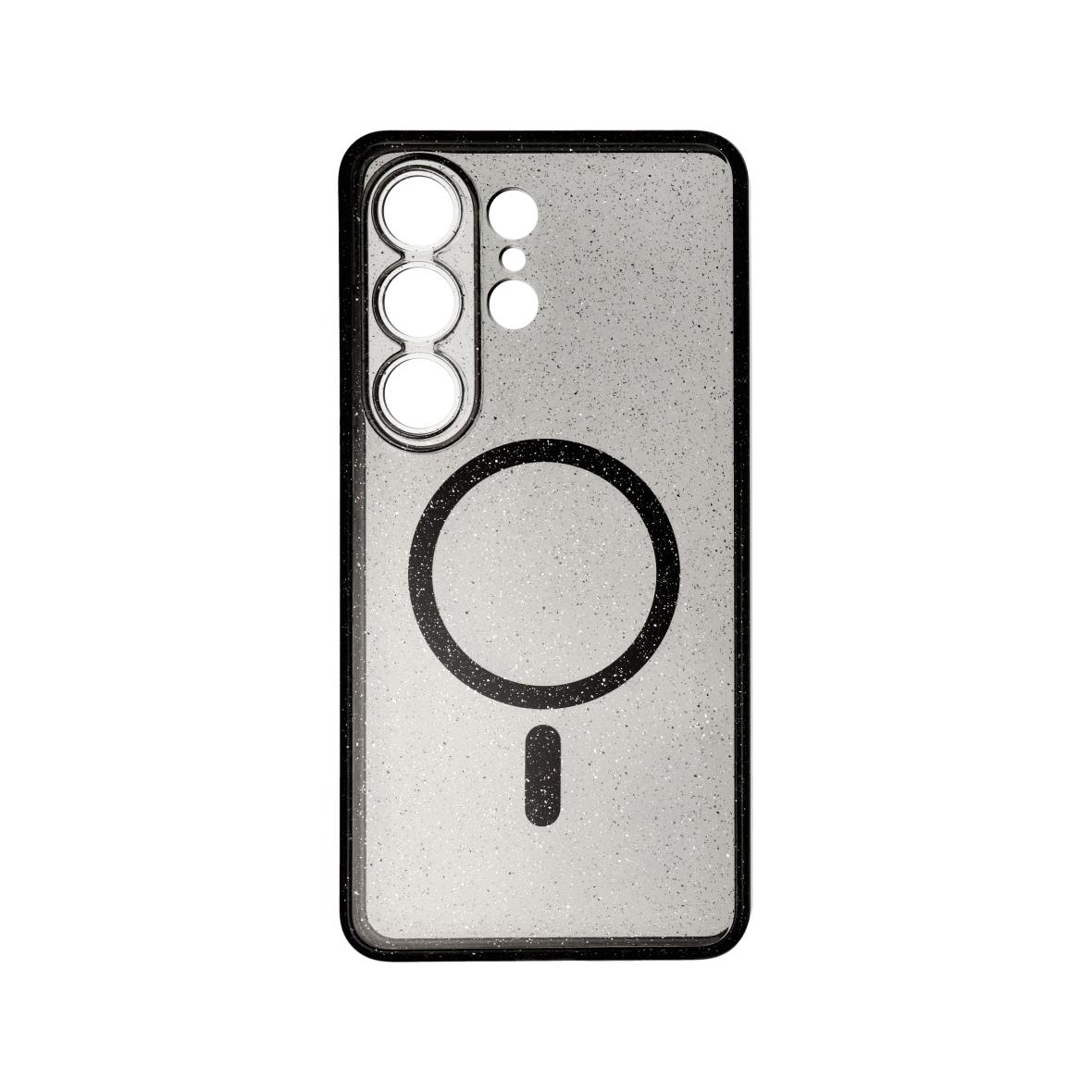 Futerał do Samsung S26 ULTRA Clear Mag Cover (STR / CAMERA PROTECTION) zgodny z MagSafe czarny glitter