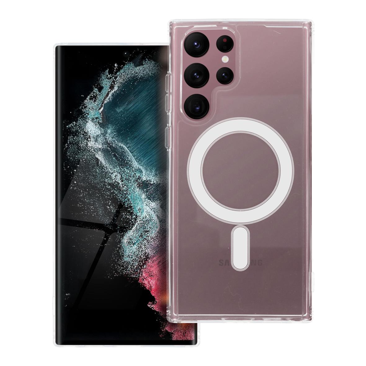 Futerał do Samsung S22 ULTRA Clear Mag Cover (STR) zgodny z MagSafe transparentny