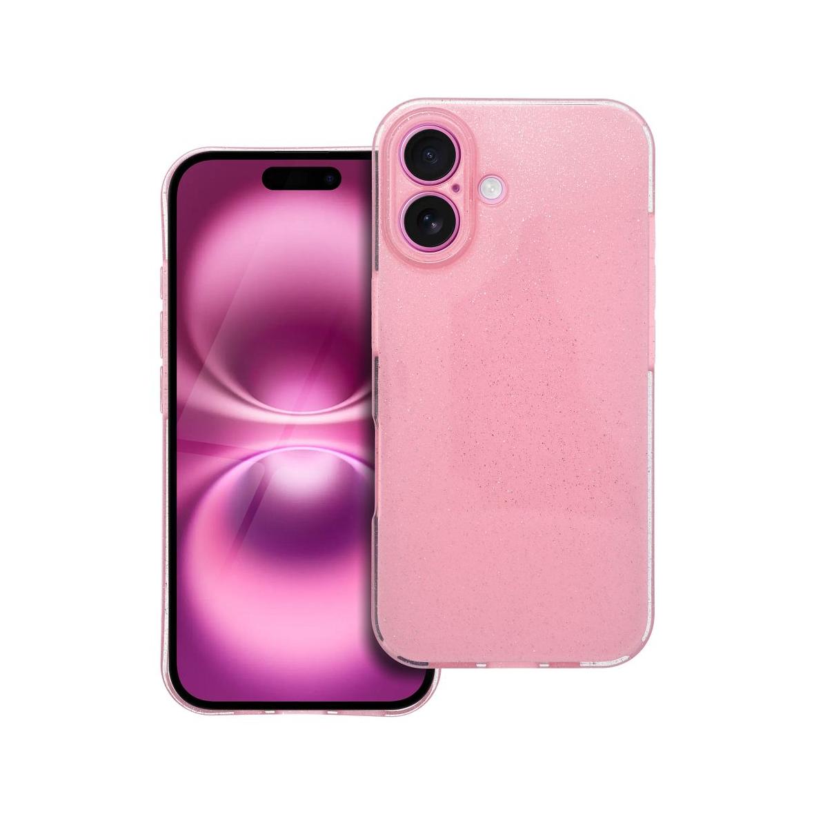 Futerał do iPhone 16 Clear Case 2 mm Blink różowy