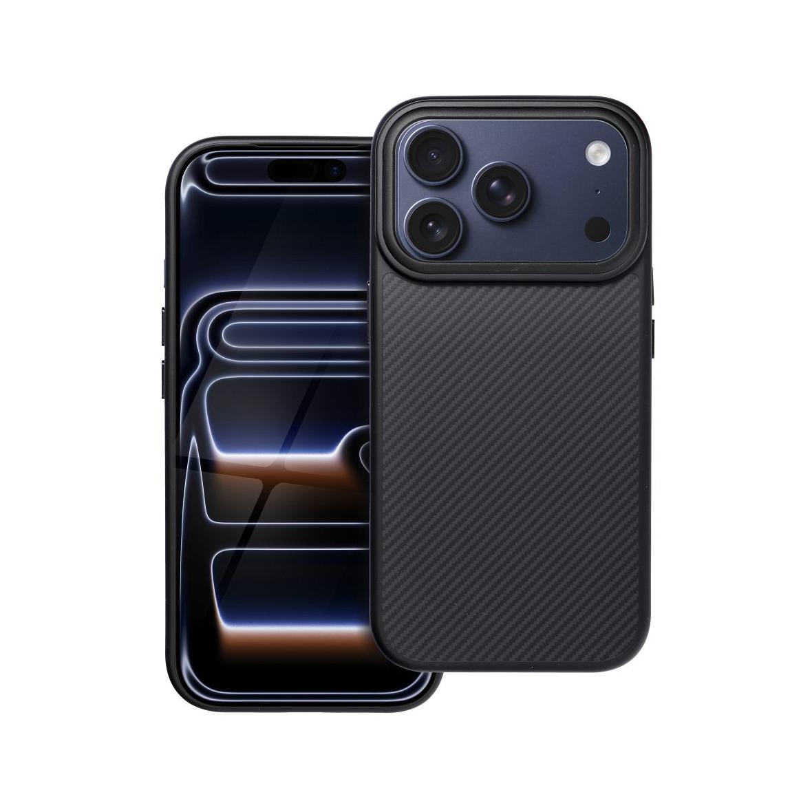 Etui na iPhone 17 PRO Carbon Elite Mag Cover zgodny z MagSafe czarny