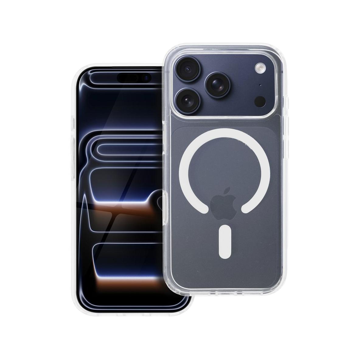 Futerał do iPhone 17 PRO Clear Mag Cover Elite (STR / NIEŻÓŁKNĄCY / CAMERA CONTROL BUTTON) zgodny z MagSafe transparentny