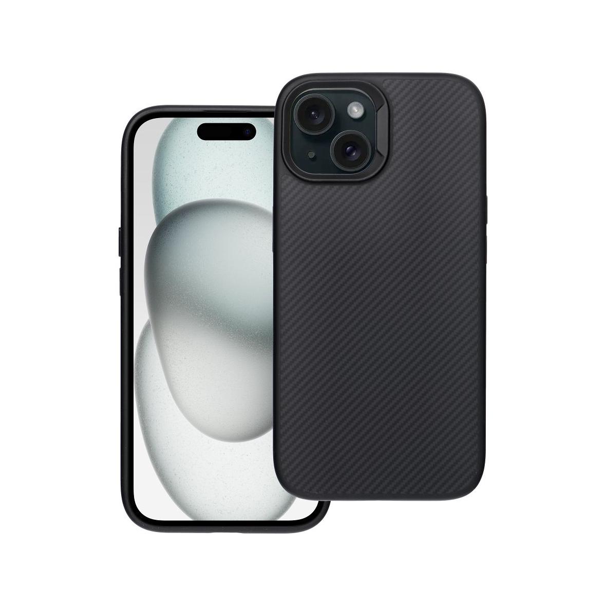 Etui na iPhone 15 Carbon Elite Mag Cover zgodny z MagSafe czarny