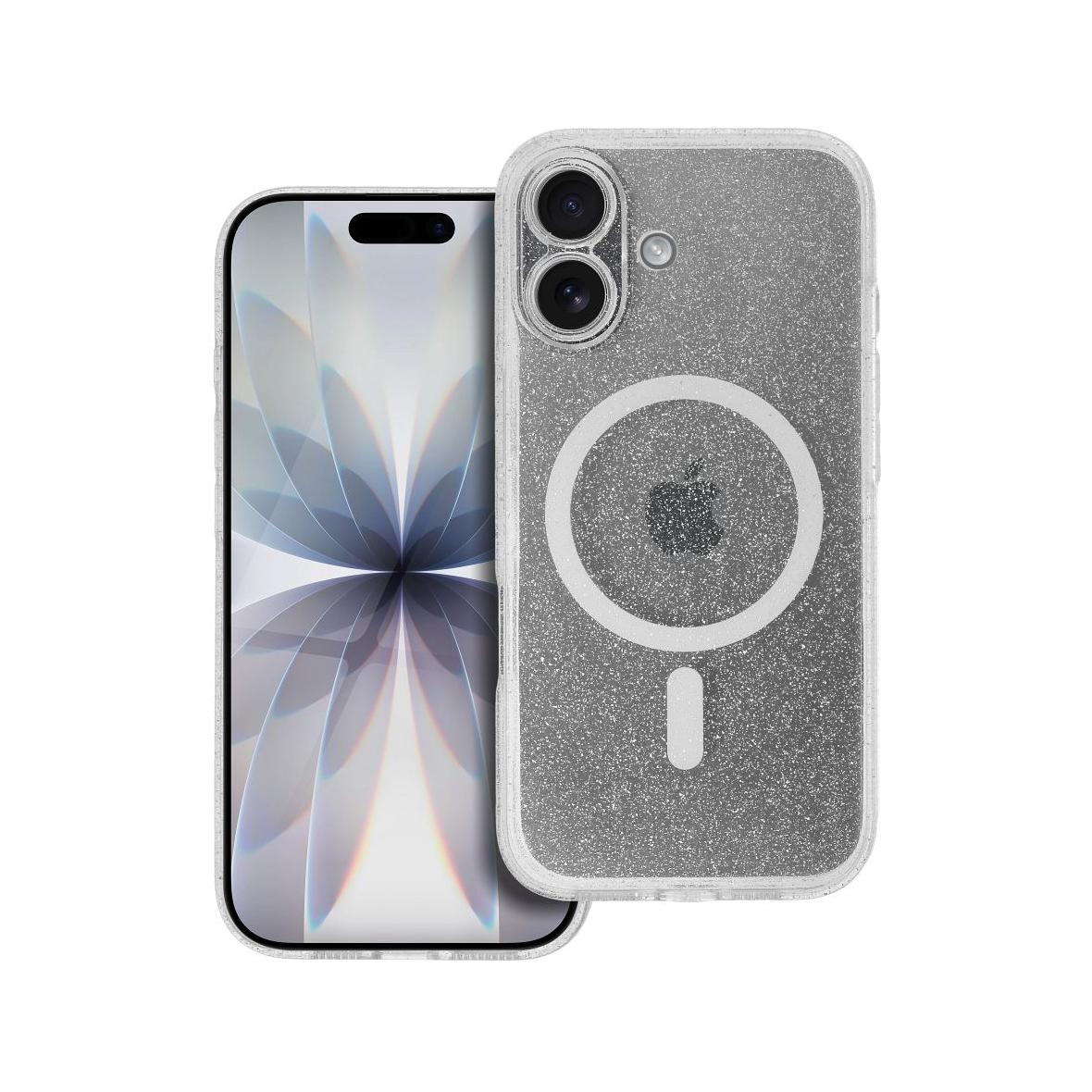 Futerał do iPhone 17 Clear Mag Cover (STR / CAMERA PROTECTION) zgodny z MagSafe  transparentny glitter