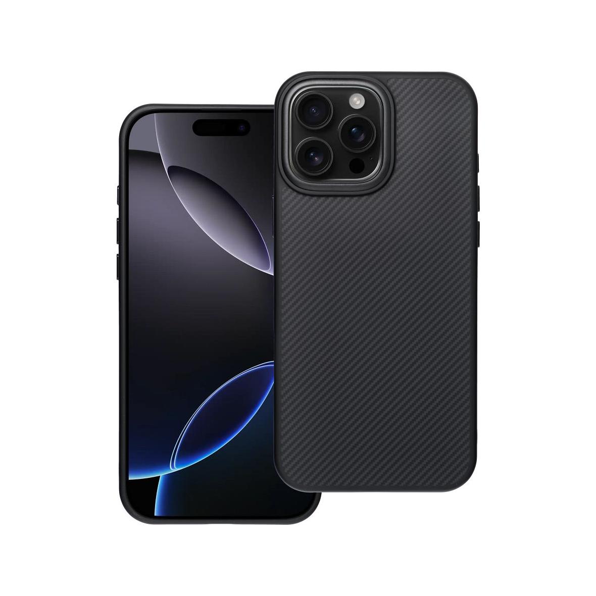 Etui na iPhone 16 PRO MAX Carbon Elite Mag Cover zgodny z MagSafe czarny