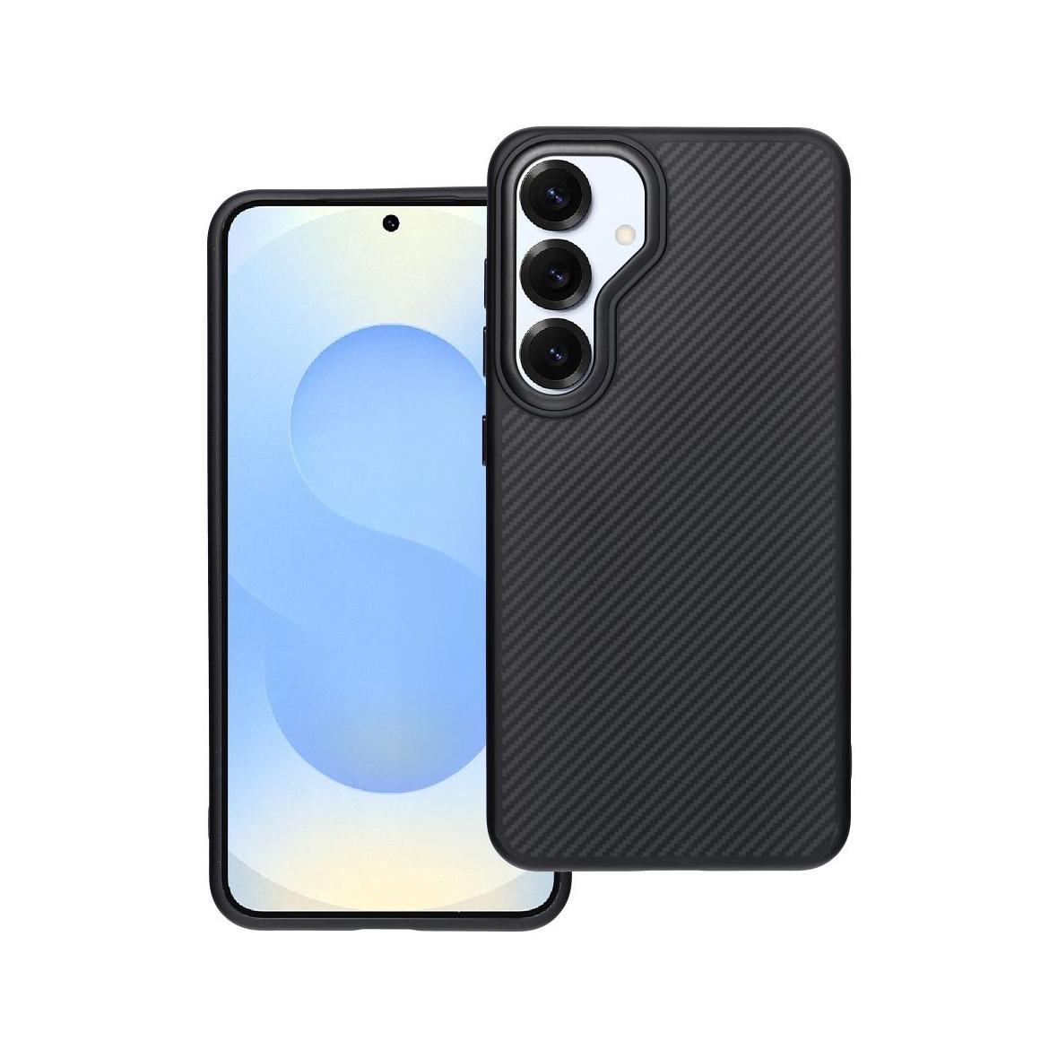 Etui na Samsung S25 Carbon Elite Mag Cover zgodny z MagSafe czarny