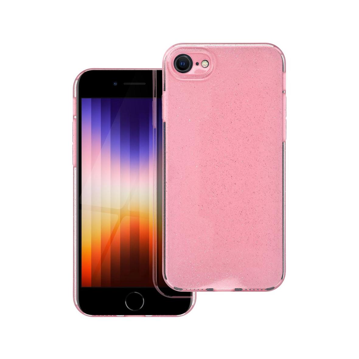 Futerał do iPhone 7 / 8 / SE 2020/ SE 2022 Clear Case 2 mm Blink różowy