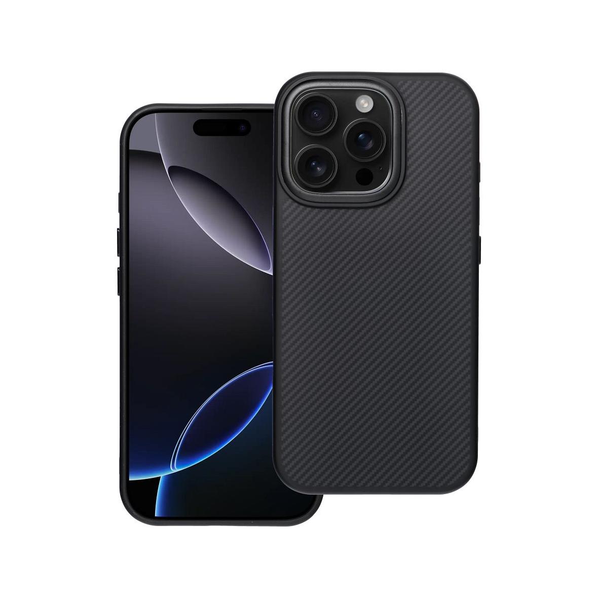 Etui na iPhone 16 Carbon Elite Mag Cover zgodny z MagSafe czarny