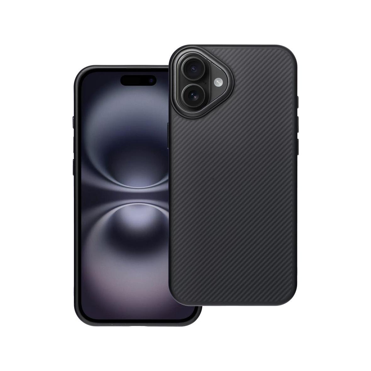 Etui na iPhone 16 PLUS Carbon Elite Mag Cover zgodny z MagSafe czarny