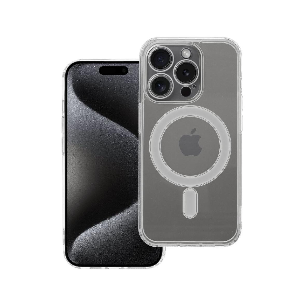 Futerał do iPhone 15 PRO Clear Mag Cover (STR / CAMERA PROTECTION) zgodny z MagSafe  transparentny