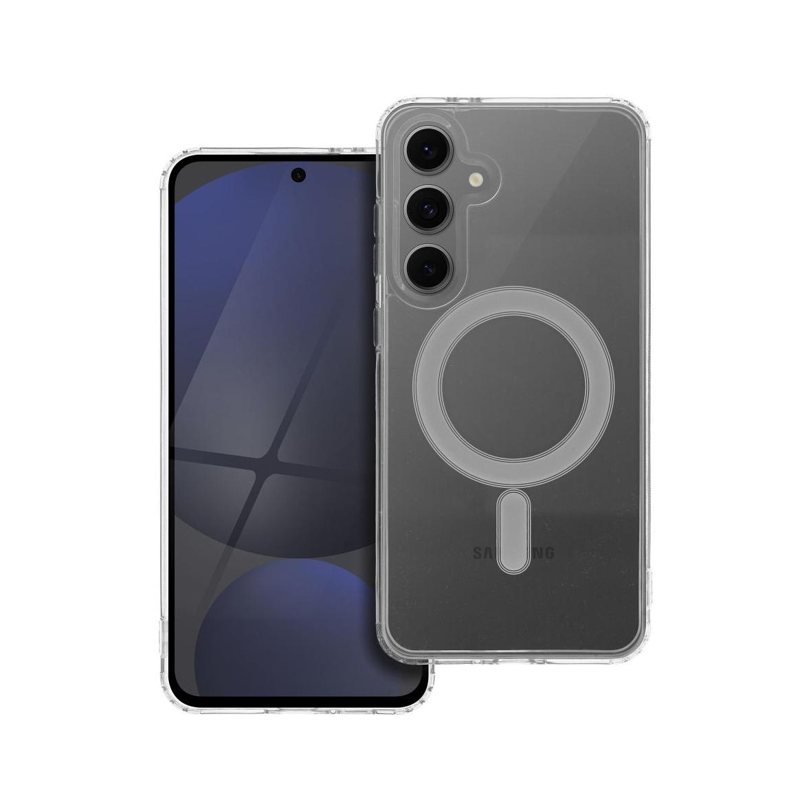 Futerał do Samsung S24 FE Clear Mag Cover (STR) zgodny z MagSafe transparentny