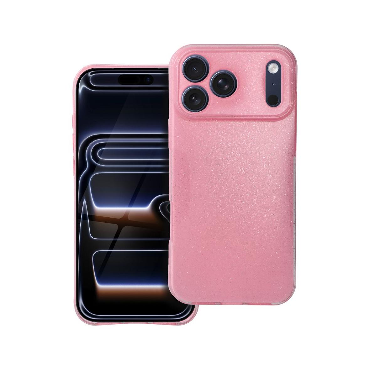 Futerał do iPhone 17 PRO MAX Clear Case 2 mm Blink różowy