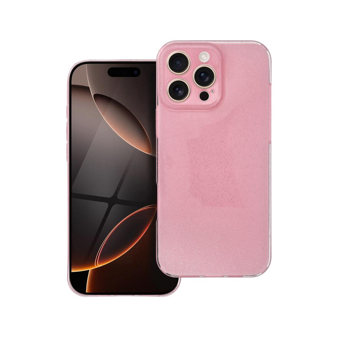 Futerał do iPhone 16 PRO MAX Clear Case 2 mm Blink różowy