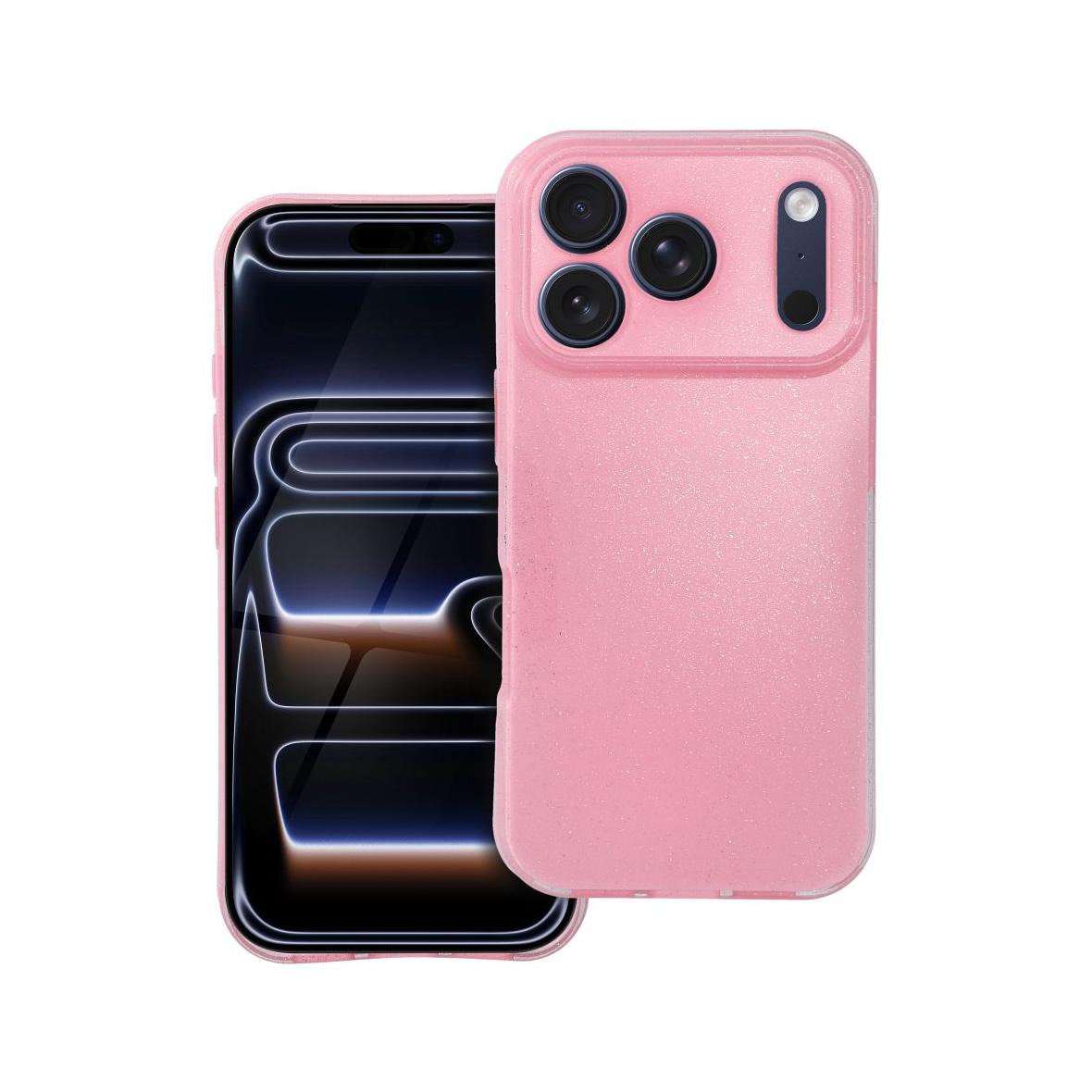 Futerał do iPhone 17 PRO Clear Case 2 mm Blink różowy