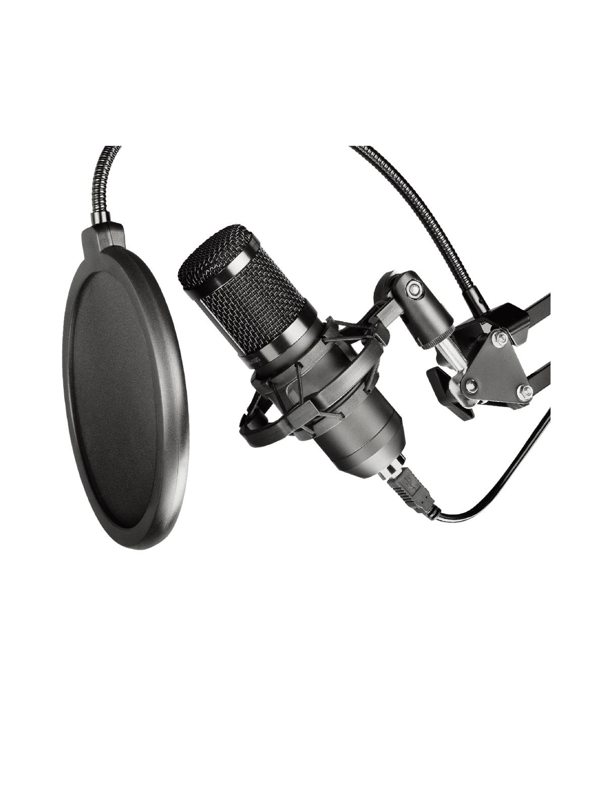 Mikrofon pojemnościowy Art na wysięgniku z membraną AC-03 czarny