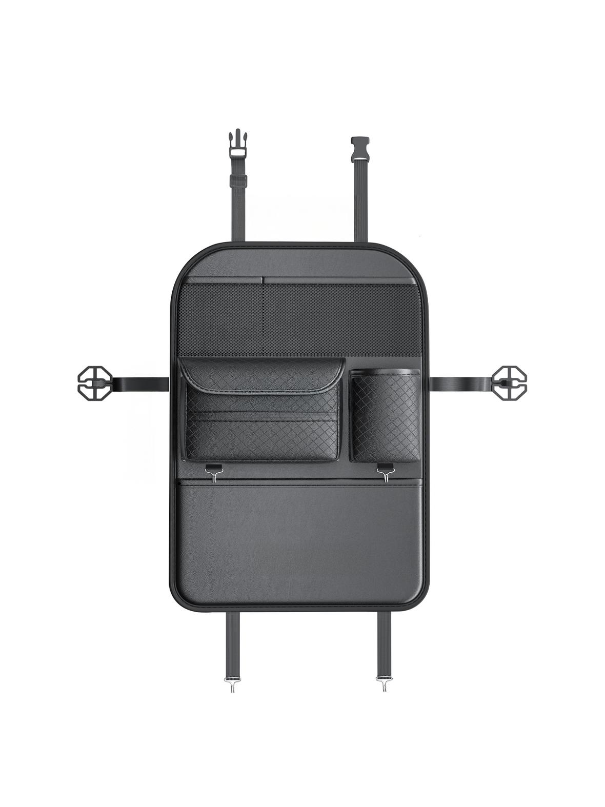 Organizer samochodowy na fotele przednie z przegródkami D03 czarny