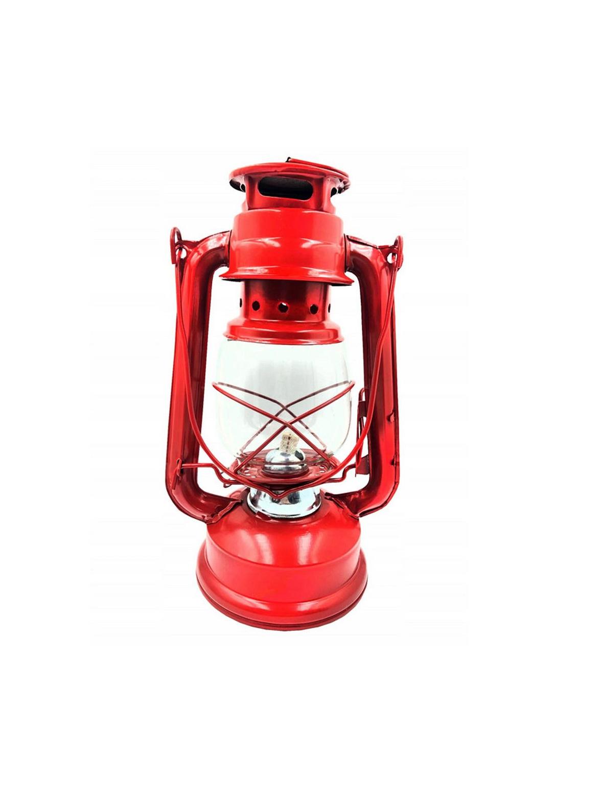 Lampa naftowa 24,5 cm RC032 czerwona