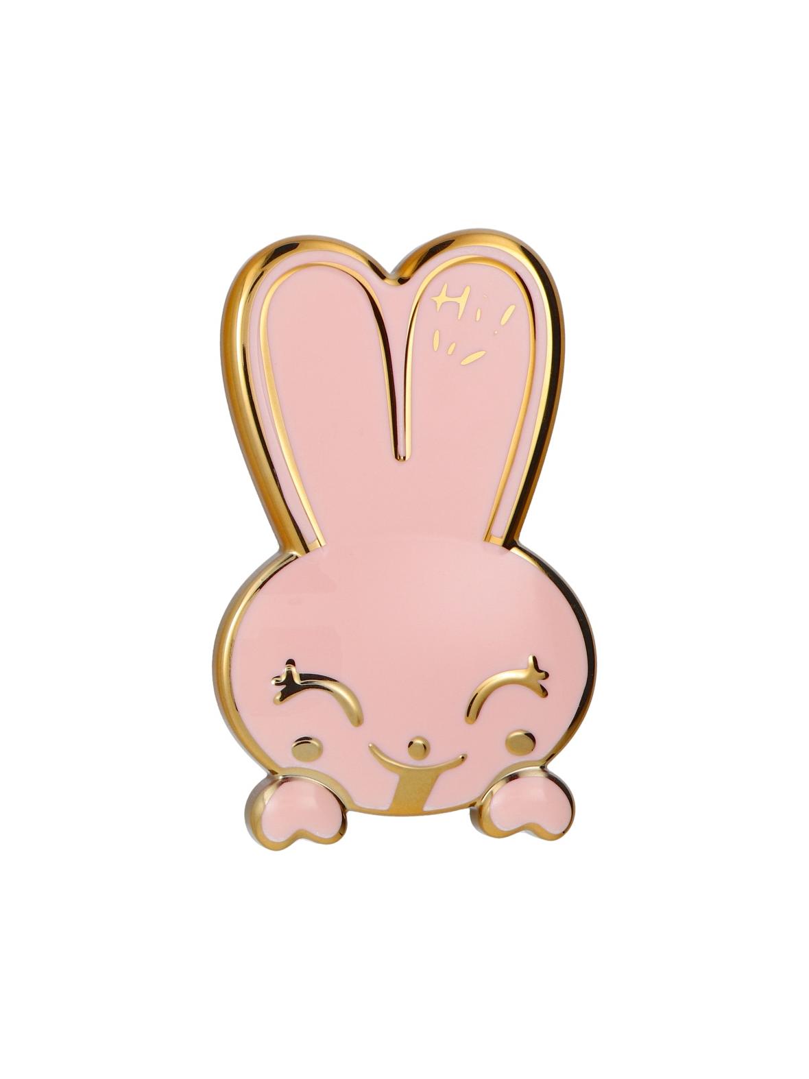 Stojak na telefon KRÓLICZEK - naklejany - różowy