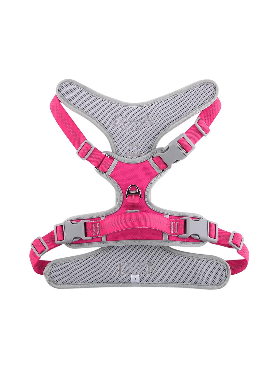 Szelki dla psa OXFORD B rozmiar L różowo szare