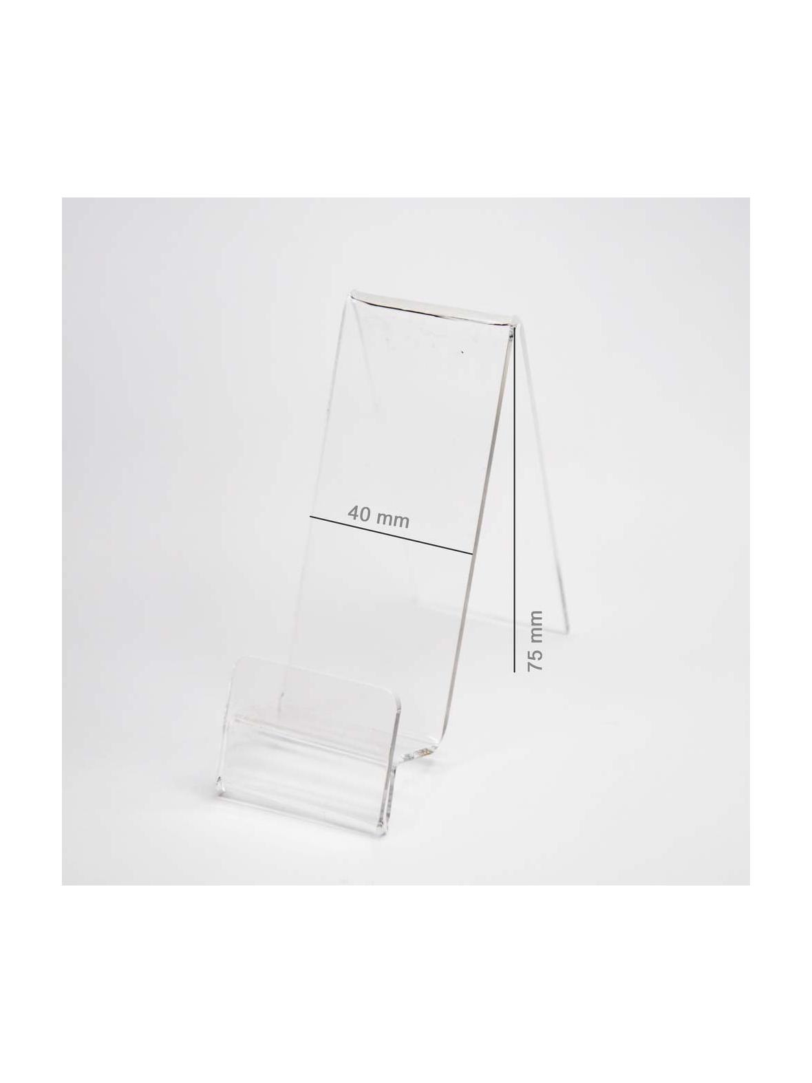 Podstawka Pionowa Plexi / Stojak na telefon z Zakładką na Cenę