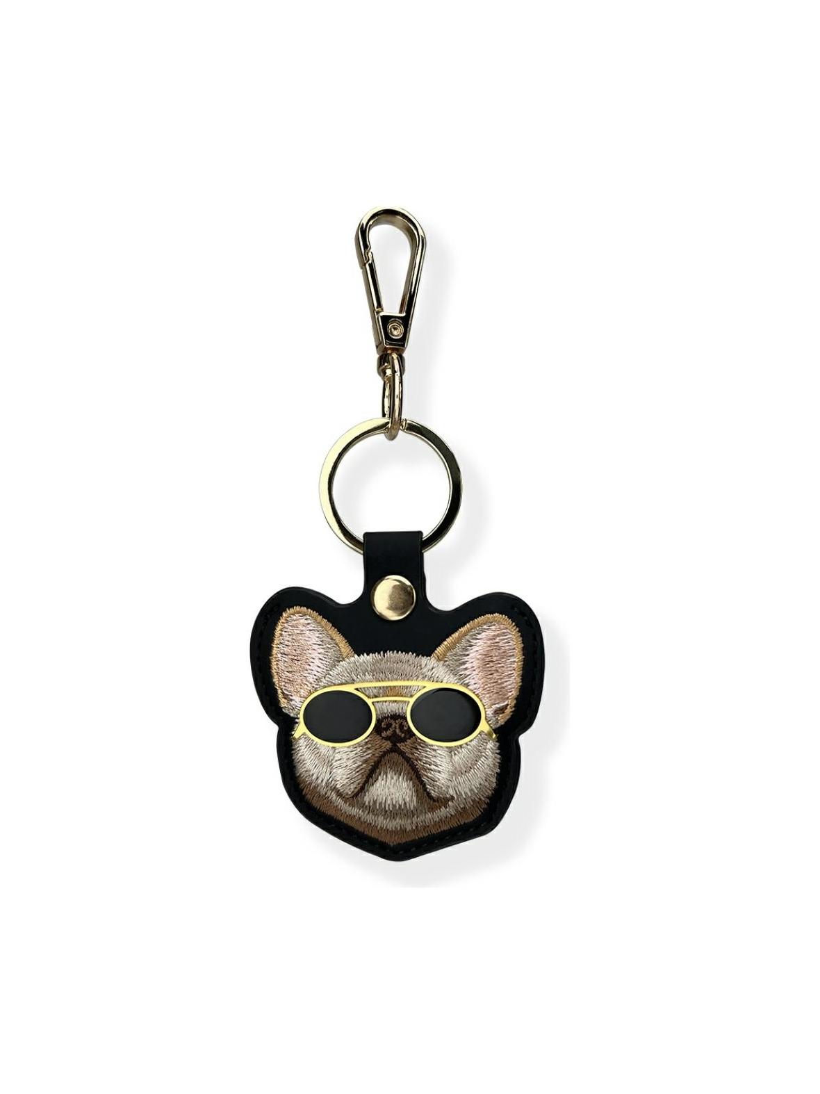 NIMMY etui na lokalizator / brelok GLASSES COOL DOG czarny