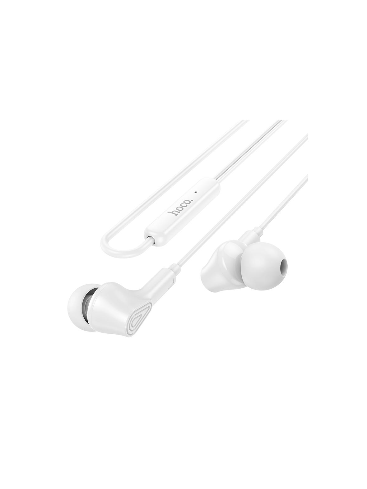 Słuchawki przewodowe douszne Jack 3,5 mm Hoco M102 białe