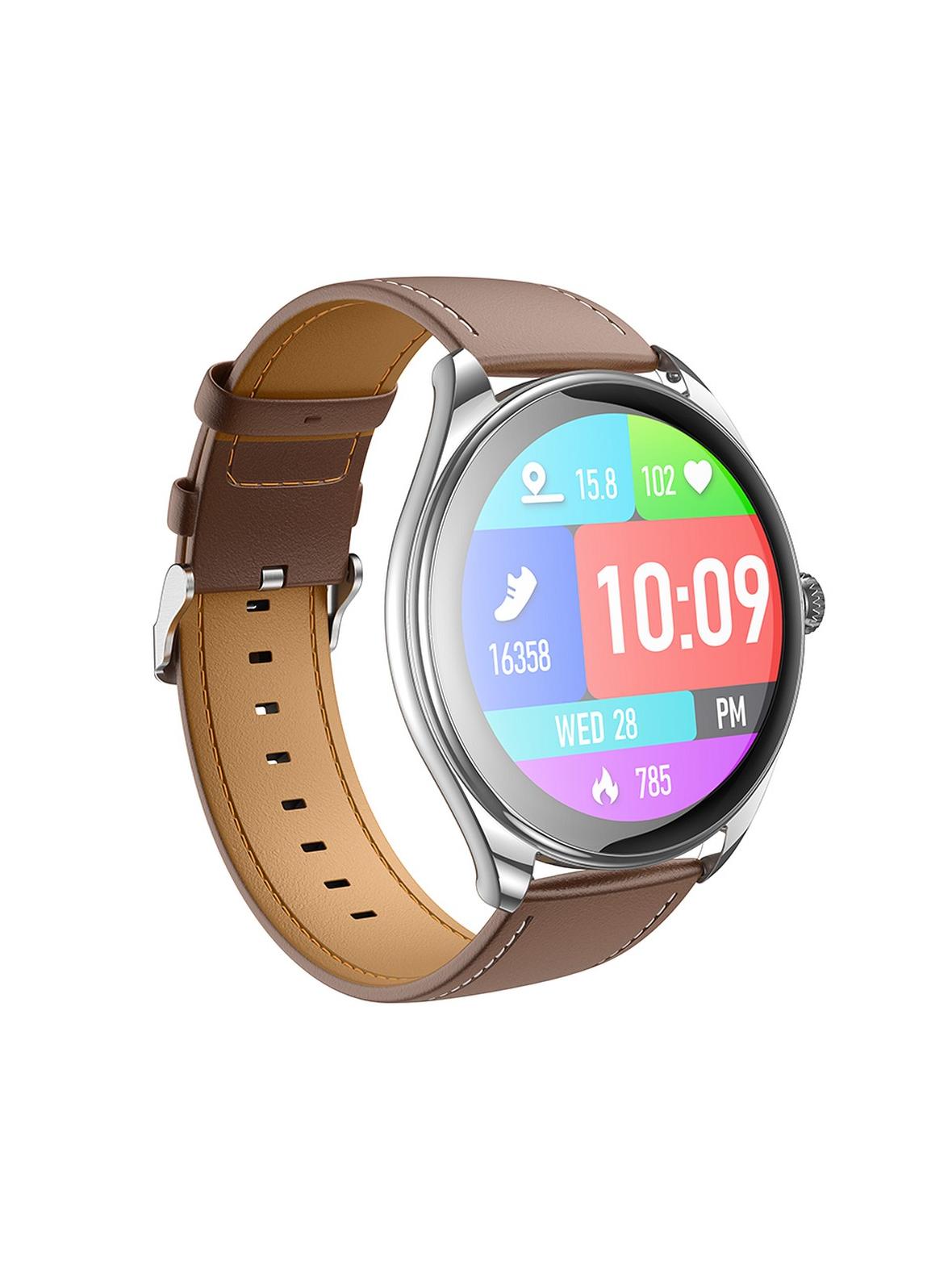 Smartwatch Hoco 1,43" AMOLED IP67 z funkcją rozmowy Y22 srebrny