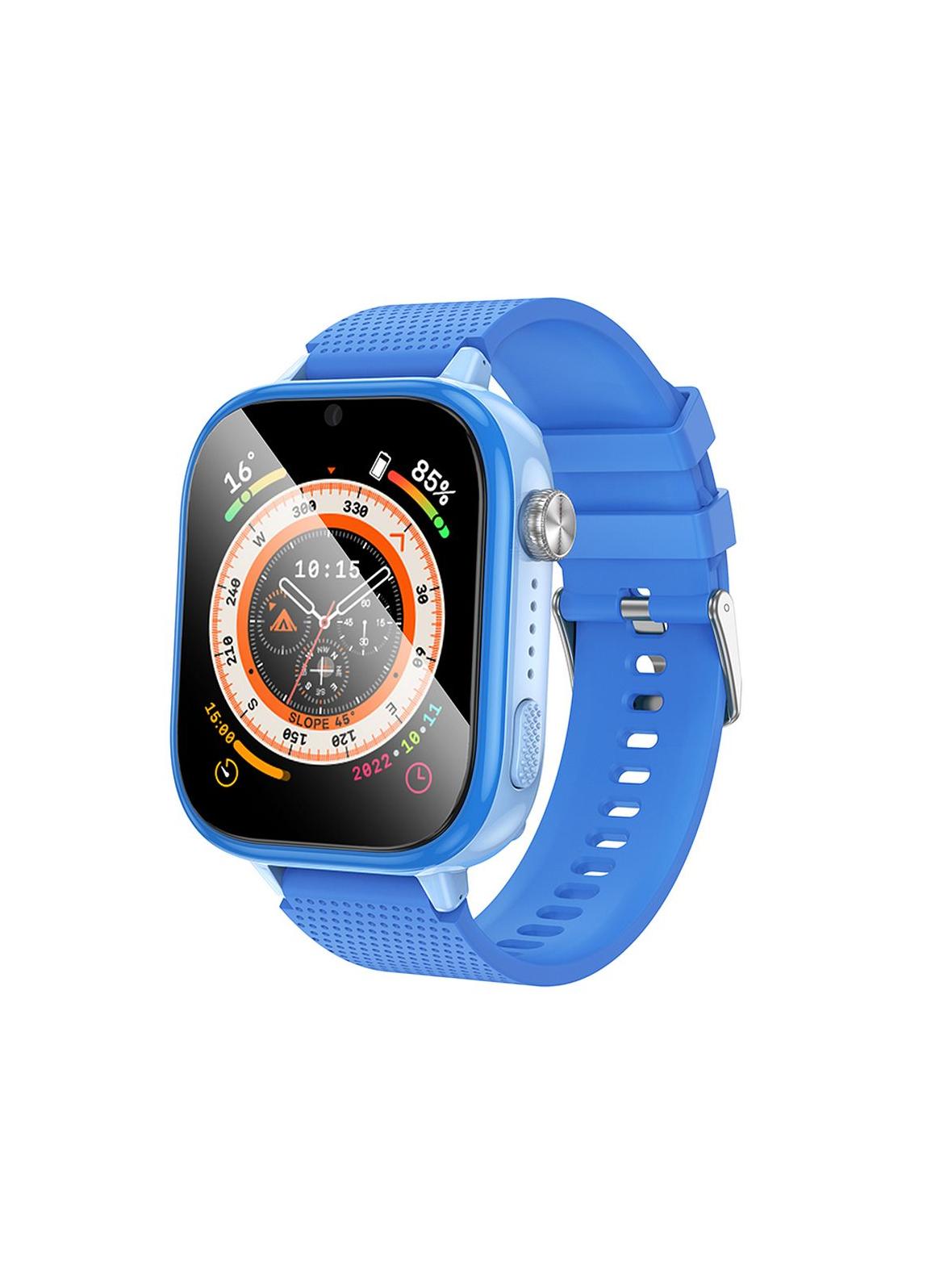 Smartwatch dla dzieci Hoco 1,83" 4G GPS z funkcją rozmowy Y101 niebieski