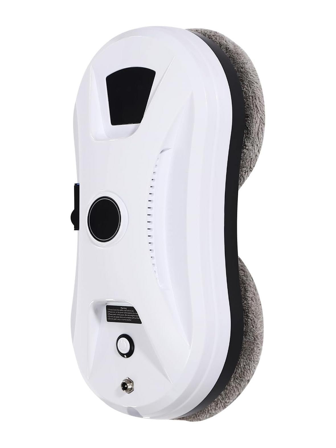 Robot do mycia okien z dyszą wodną sterowany pilotem biały