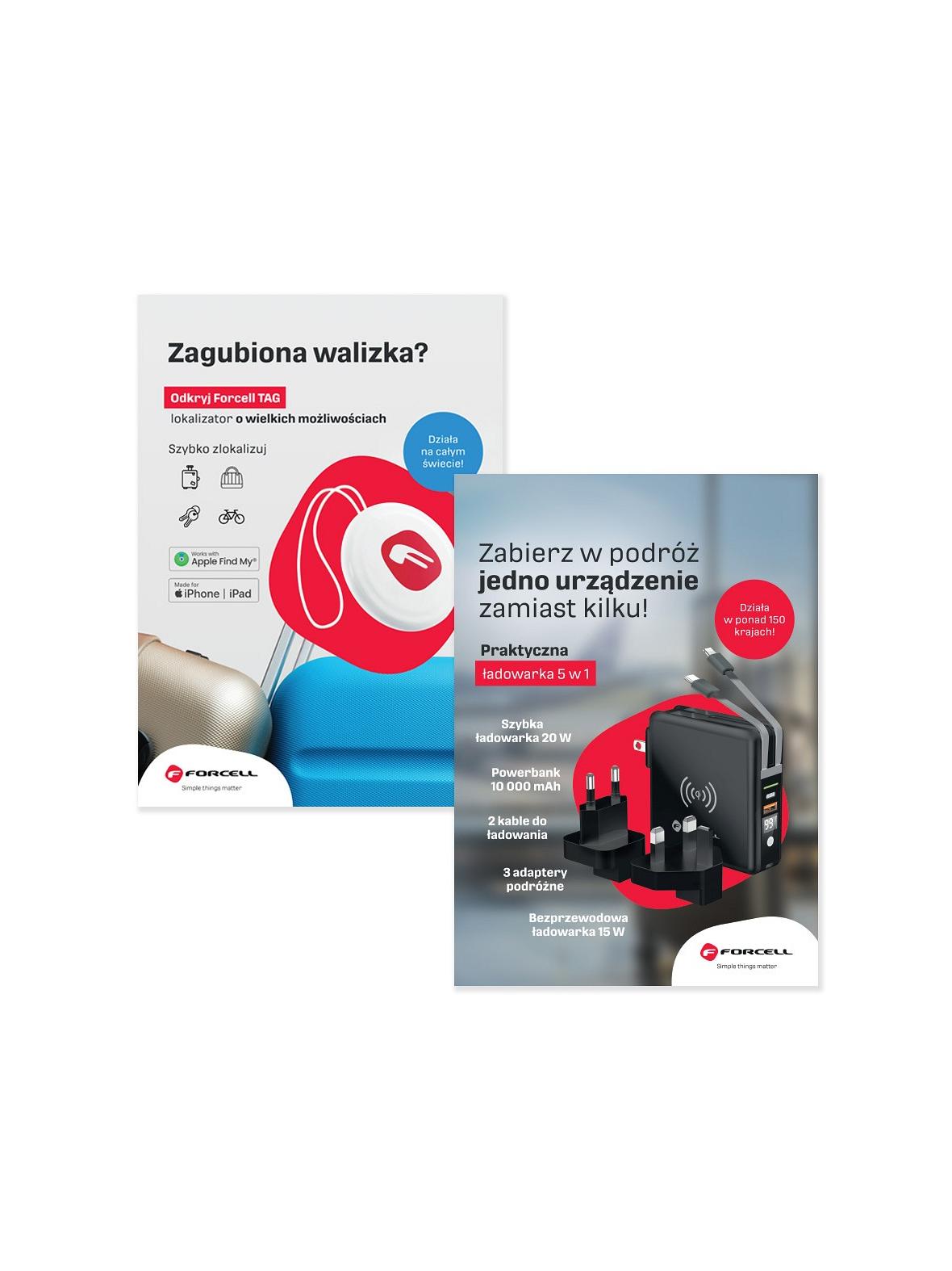 Plakat dwustronny Forcell A4 do ramki pleksi