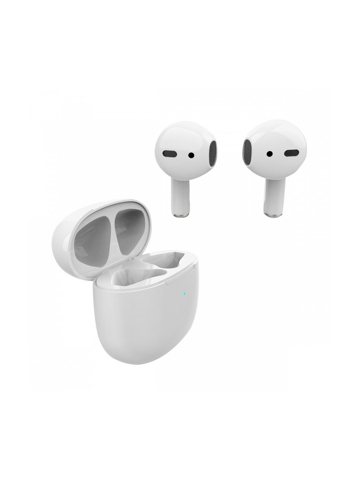 Słuchawki bezprzewodowe douszne Art TWS + stacja dokująca ze złączem Lightning AP-TW-B1 białe