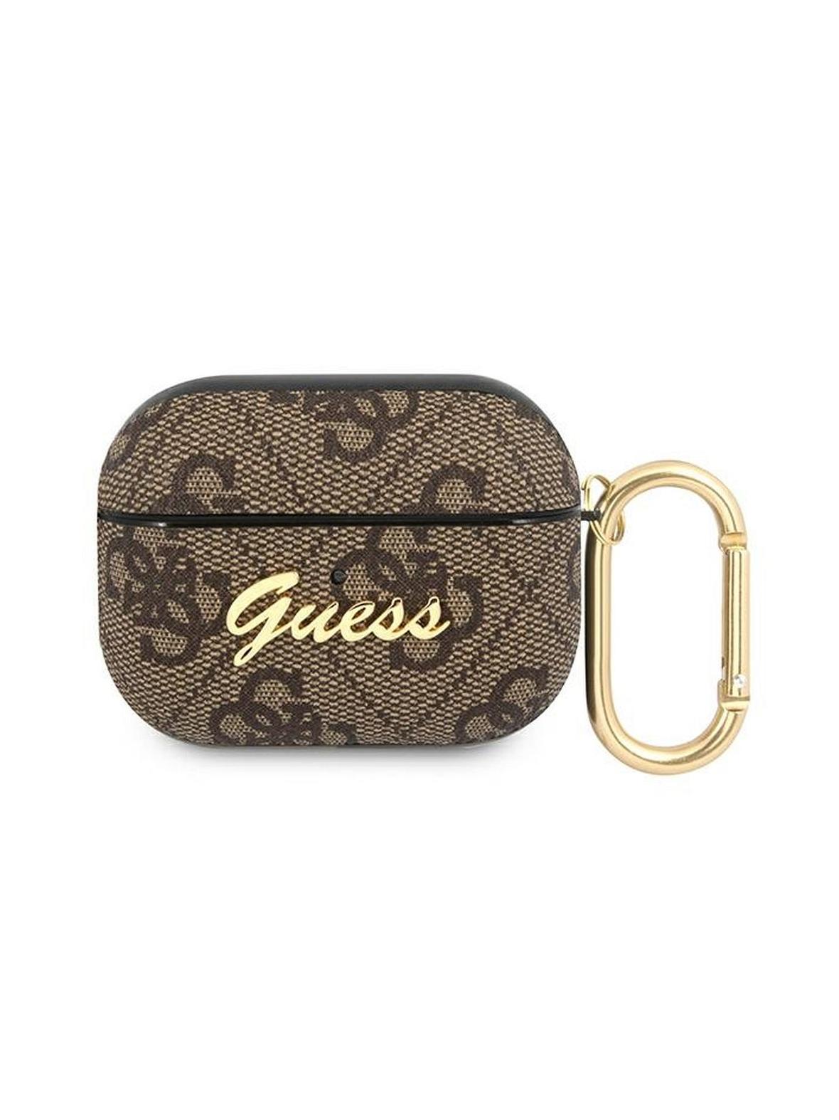 GUESS futerał do APPLE AirPods Pro GUAP4GSMW (4G Script Metal Collection) brązowy