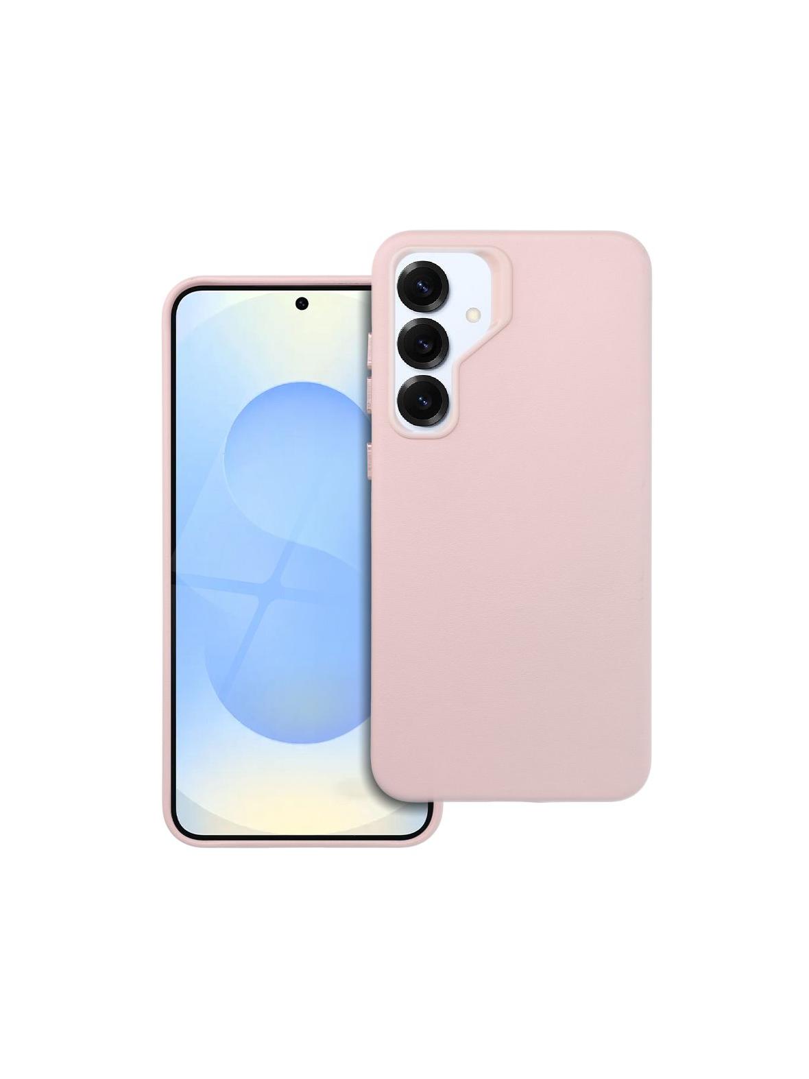 Futerał do Samsung S25 PLUS Leather Mag Cover zgodny z MagSafe różowy