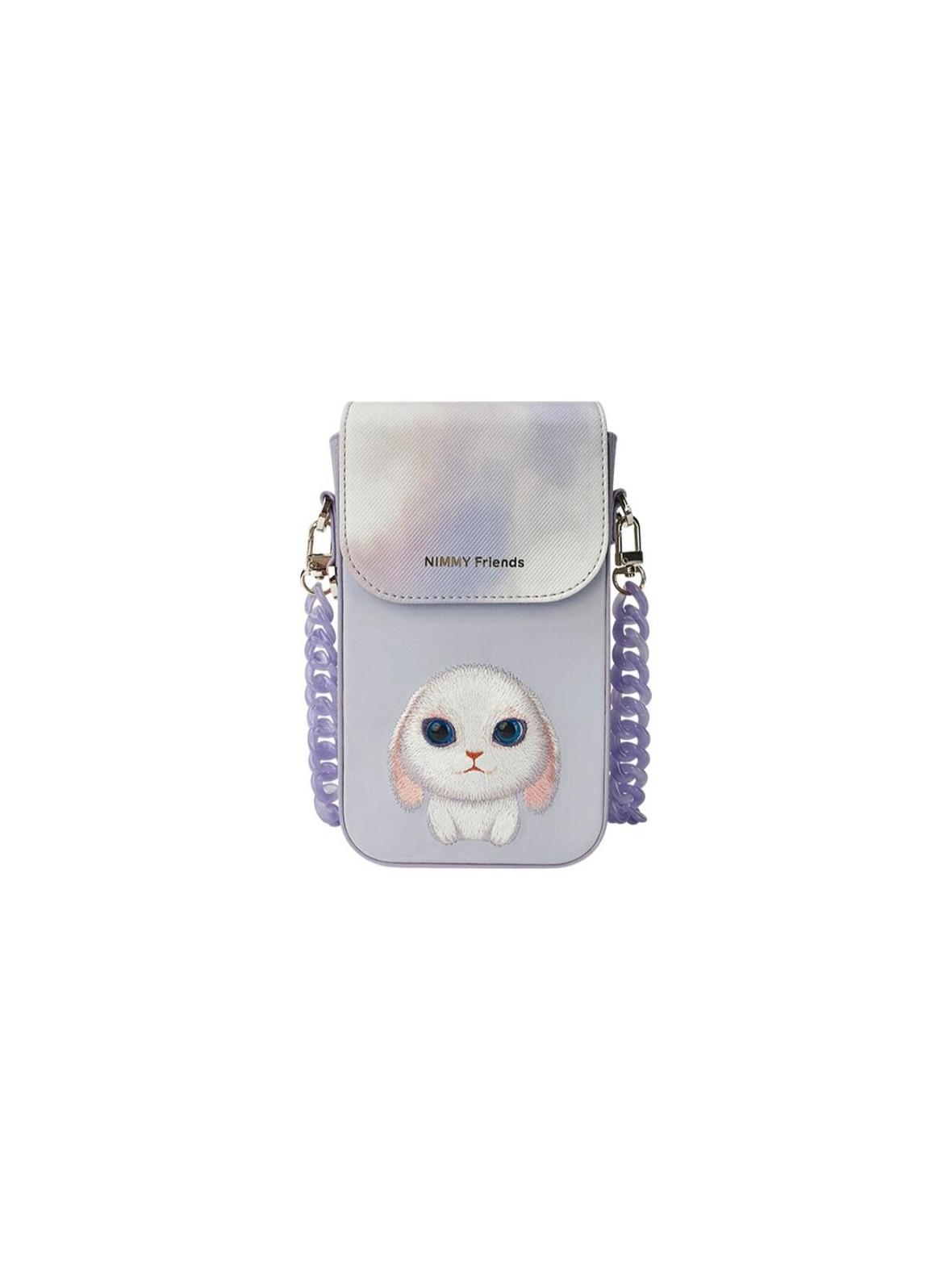 NIMMY torebka na telefon BIG EYED PET 2.0 Rabbit fioletowa