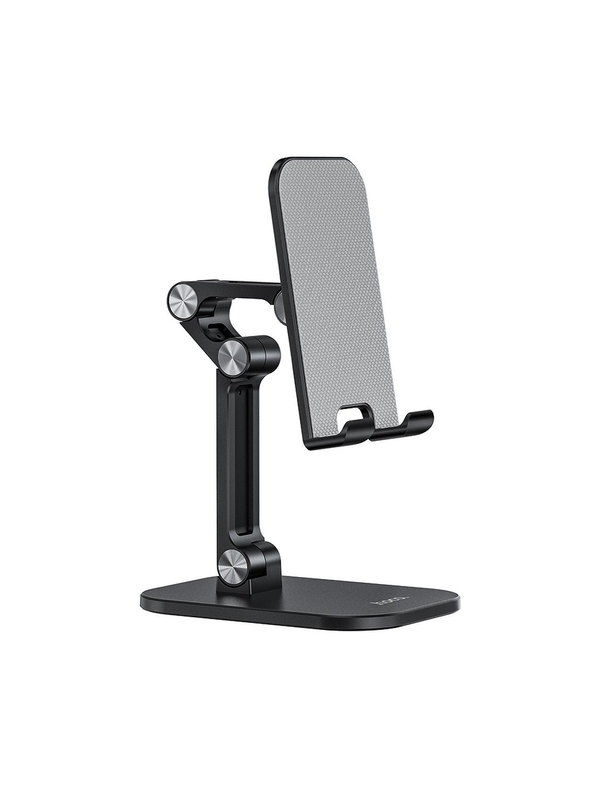 Uchwyt na telefon / tablet biurkowy składany Hoco (4,7" - 13") PH34 czarny