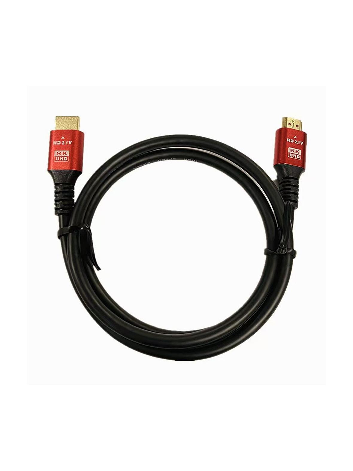 Kabel HDMI 2.1 8K 60Hz / 4K 120Hz – Ultra High Speed, HDR, eARC, VRR, 48Gbps 1 m czarny