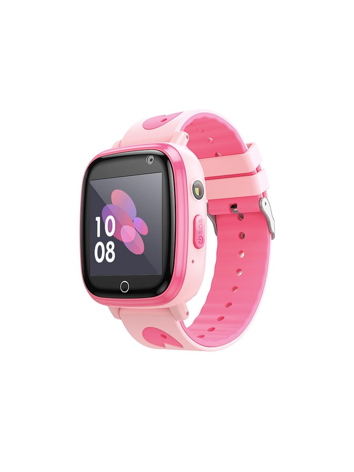 Smartwatch dla dzieci Hoco 1,44" 2G z funkcją rozmowy Y100 różowy