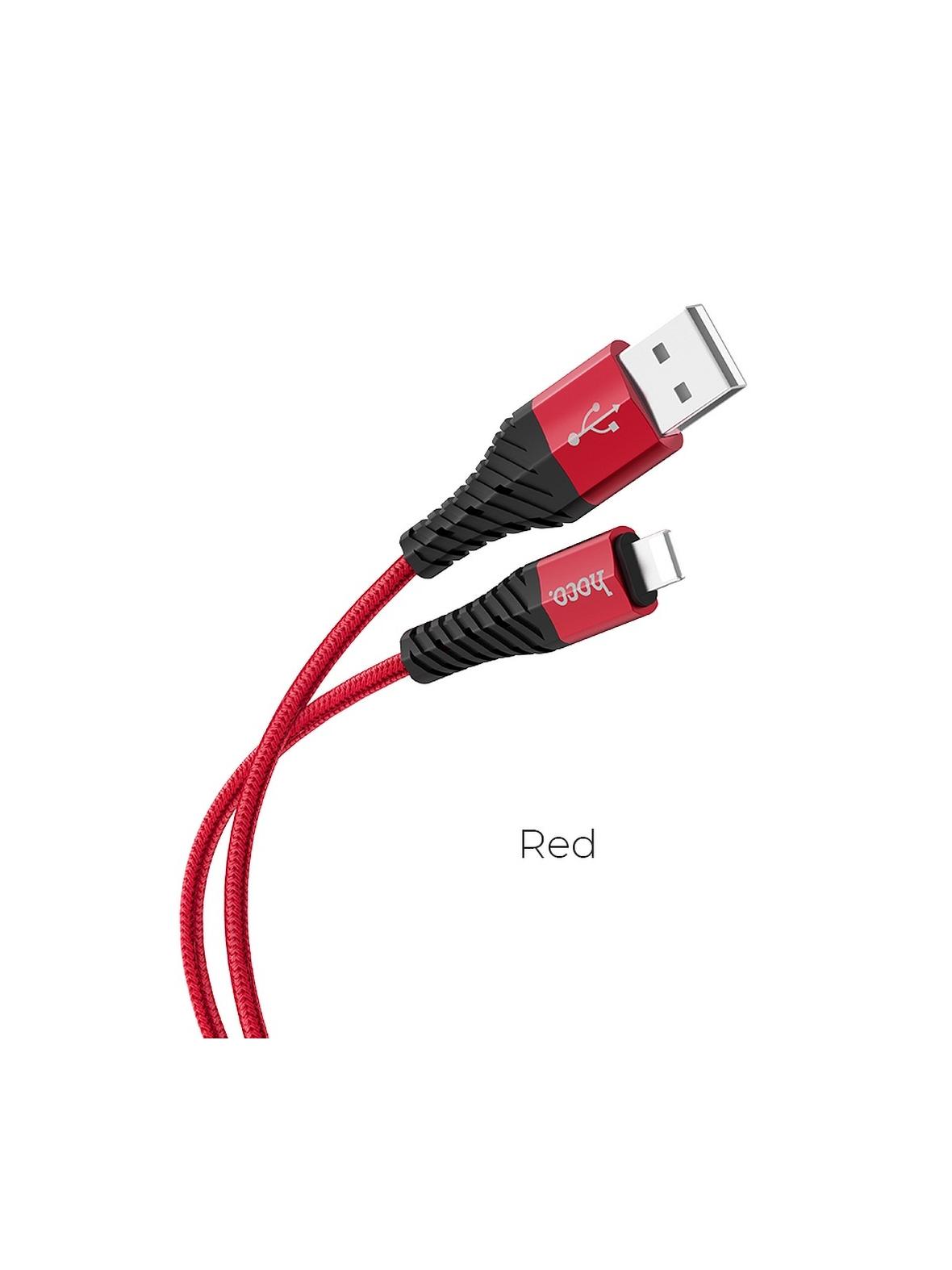 Kabel USB A do Lightning Hoco 2,4A 1 m X38 czerwony