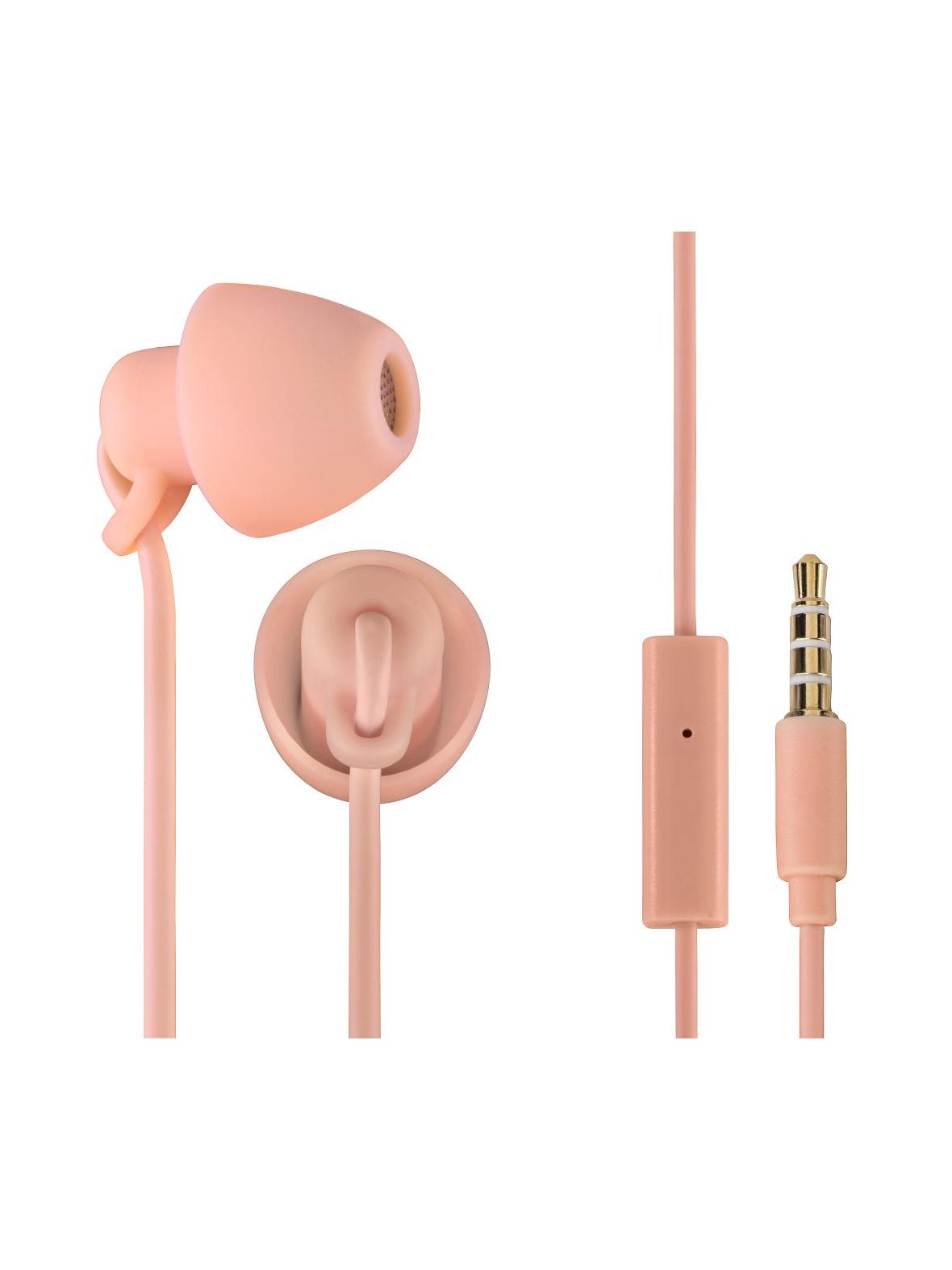 Słuchawki przewodowe douszne Jack 3,5 mm Thomson EAR3008 jasno różowe